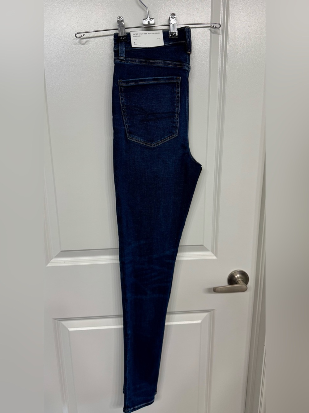 American Eagle Outfitters Women's Super High Rise Next Level Strech Skinny Jeans - Picture 3 of 6